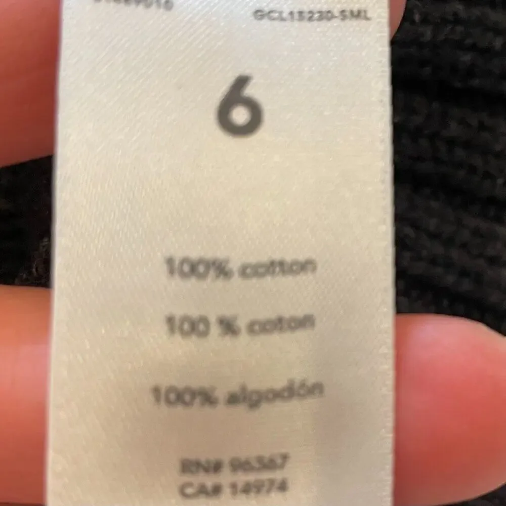 OshKosh B'gosh Cotton Fair Isle Gray Button Down Shawl Collar Cardigan, Preppy 6